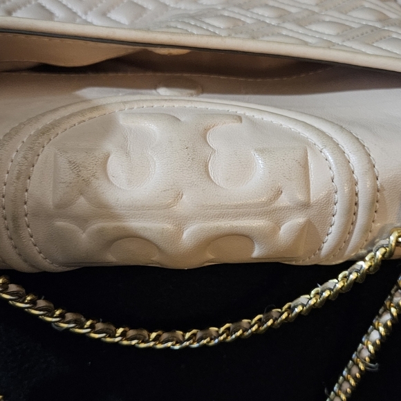 Tory Burch Elegant Fleming Blush Pink Quilted Shoulder Bag - Picture 5 of 13